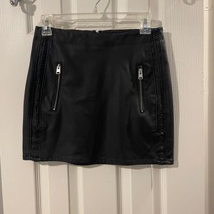 Express Faux Leather Mini Skirt